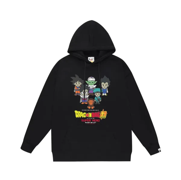 A Bathing Ape Classic Ape Head Graphic Hoodie Black - 23