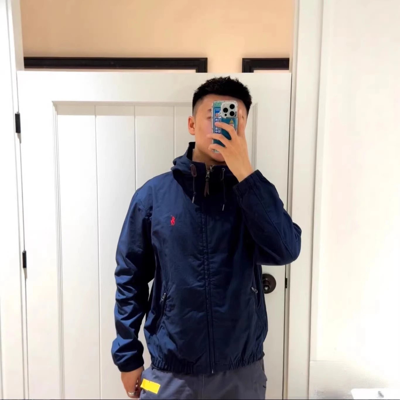 Polo Ralph Lauren Khaki Hooded Windbreaker Jacket