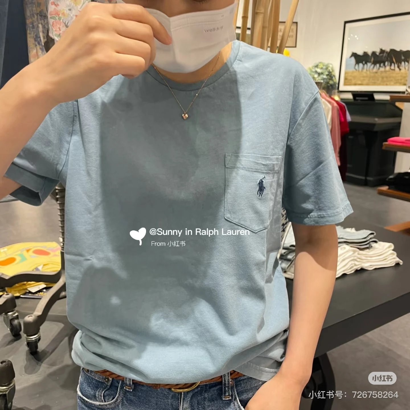 Ralph Lauren Pocket Pony Embroidery T-Shirt Couple photo 7