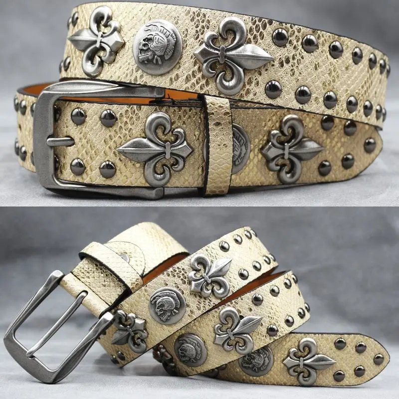 Skull Rivet Punk Belt photo 4