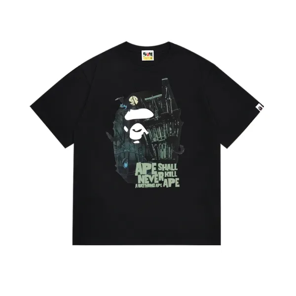 A Bathing Ape x Scooby-Doo Ape Shall Never Kill T-Shirt Black - 1
