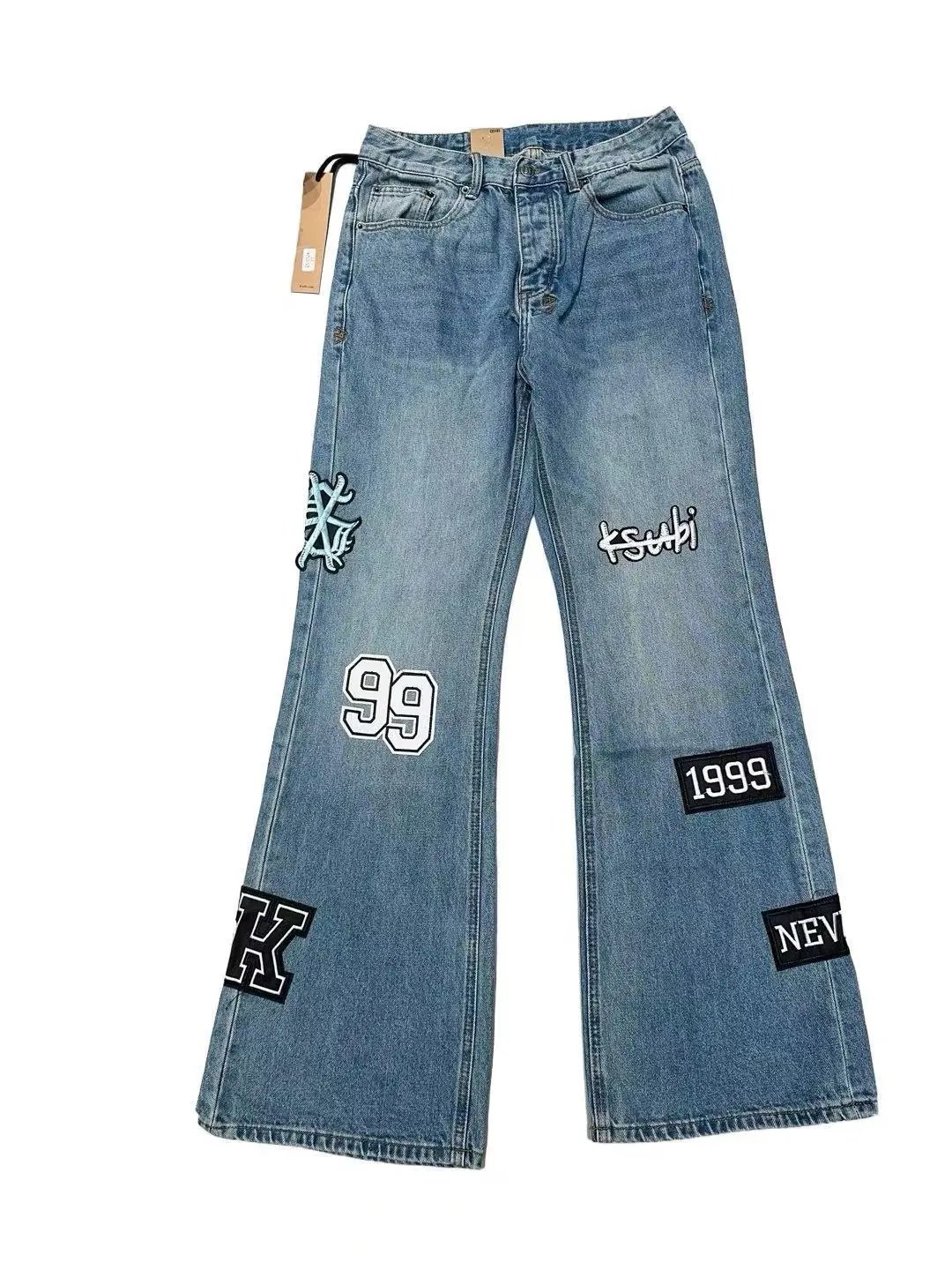 Splatter Print Distressed Jeans photo 2