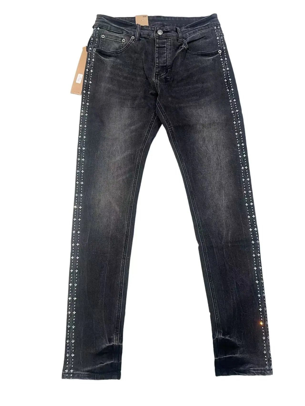 Splatter Print Distressed Jeans photo 4