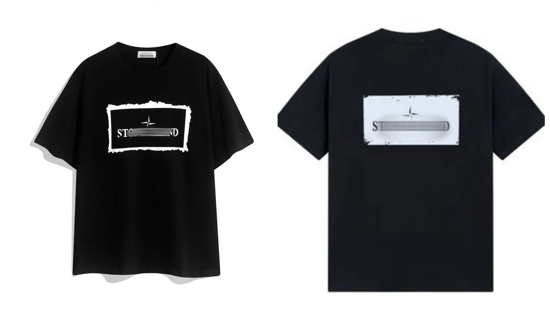High Quality Back Coordinate Disc Logo Print T-Shirt photo 8