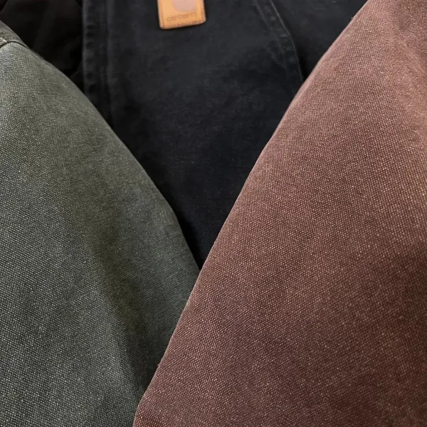 Carhartt WIP Active Jacket Charcoal Gray Hooded Workwear Jacket - 46