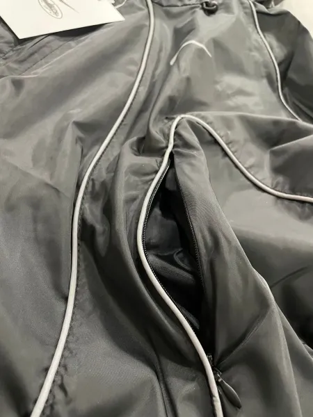 Off-White Industrial Line Black with White Piping Hoodie and Sweatpants Set - 12