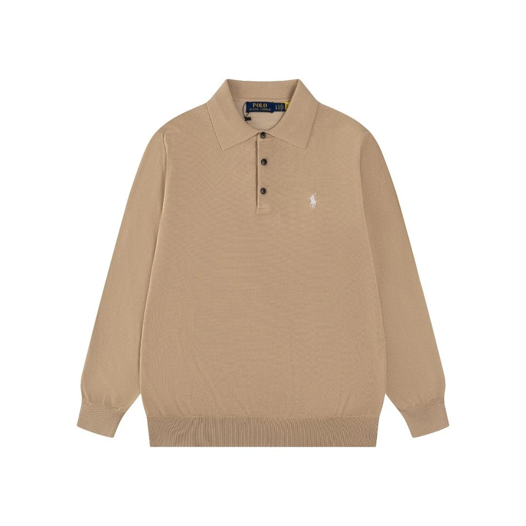 Small Label Embroidered Pure Color Knit Long Sleeve photo 6