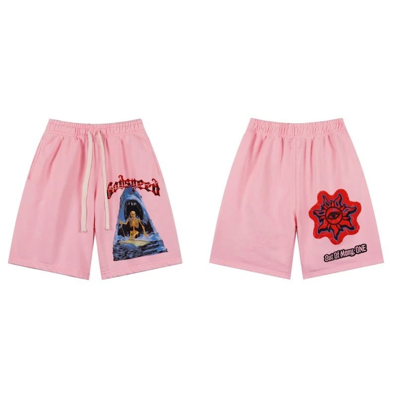 Vintage Skull Print Shorts photo 3