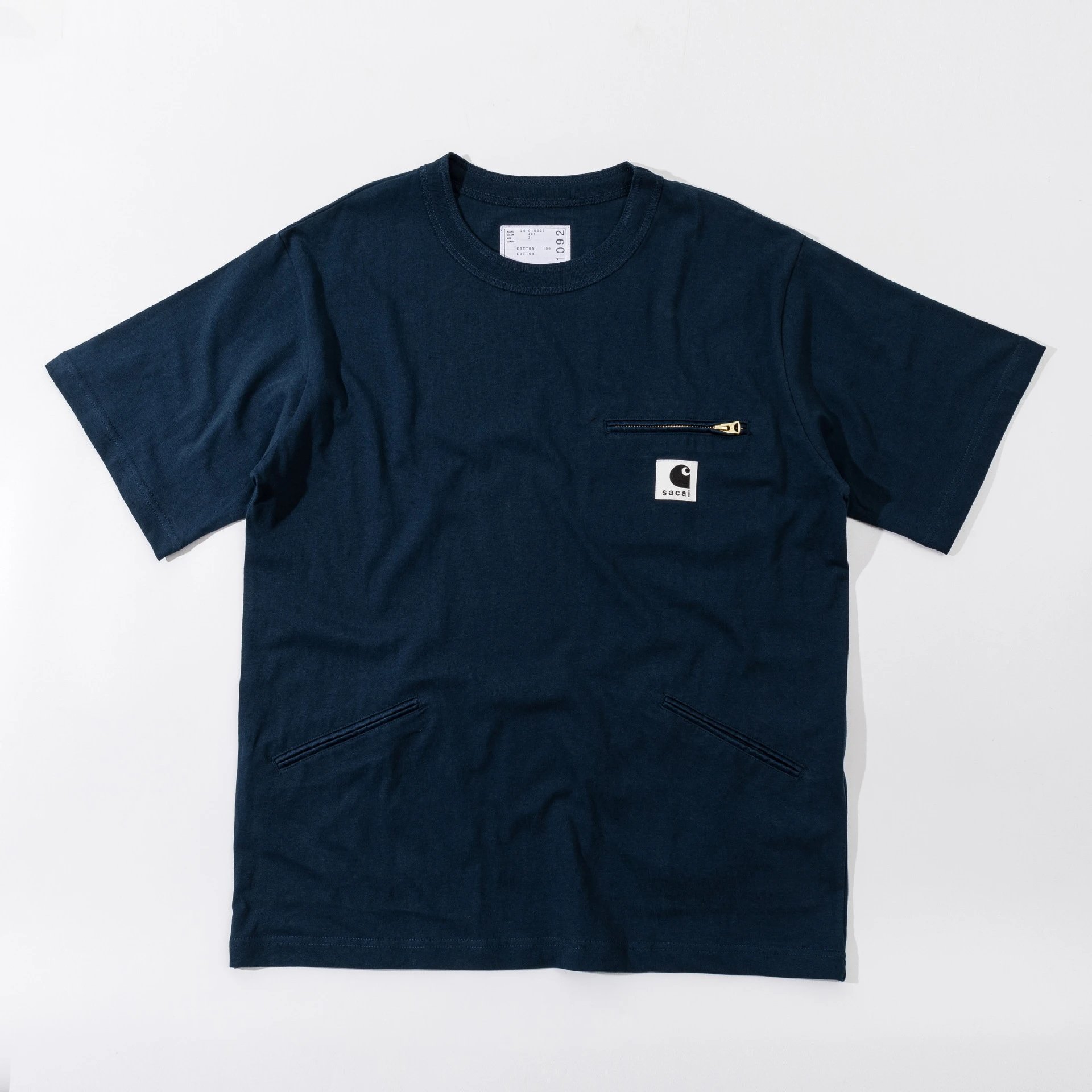 Multi-Pocket Crew Neck Short Sleeve T-Shirt photo 4
