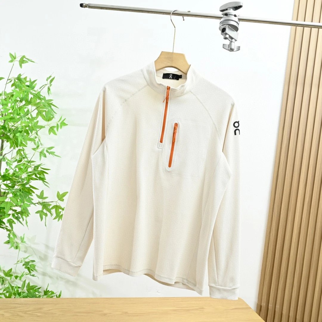 Half Zip Mock Neck Waffle Jacket photo 2