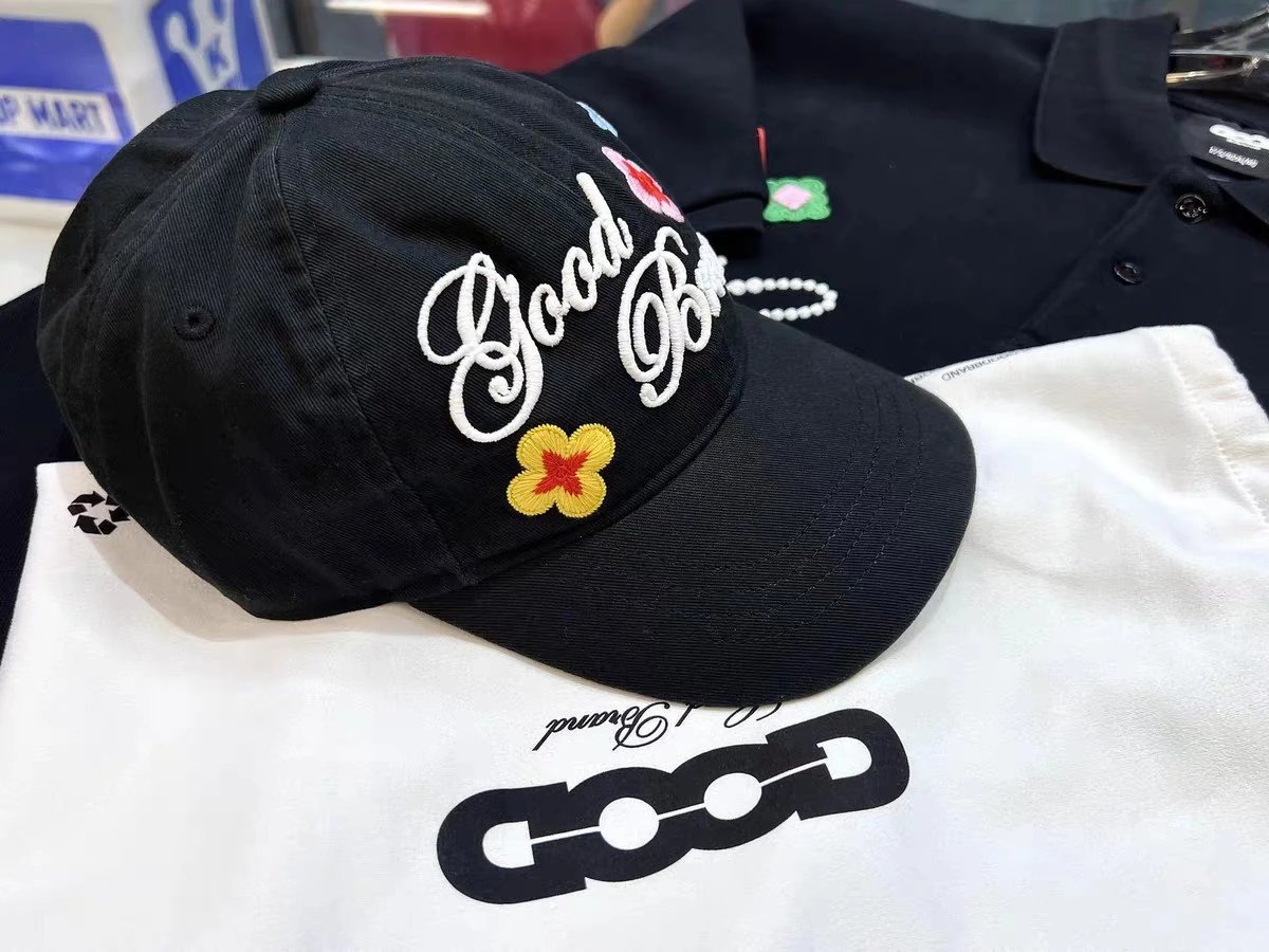 Floral Embroidered Duck Cap photo 5