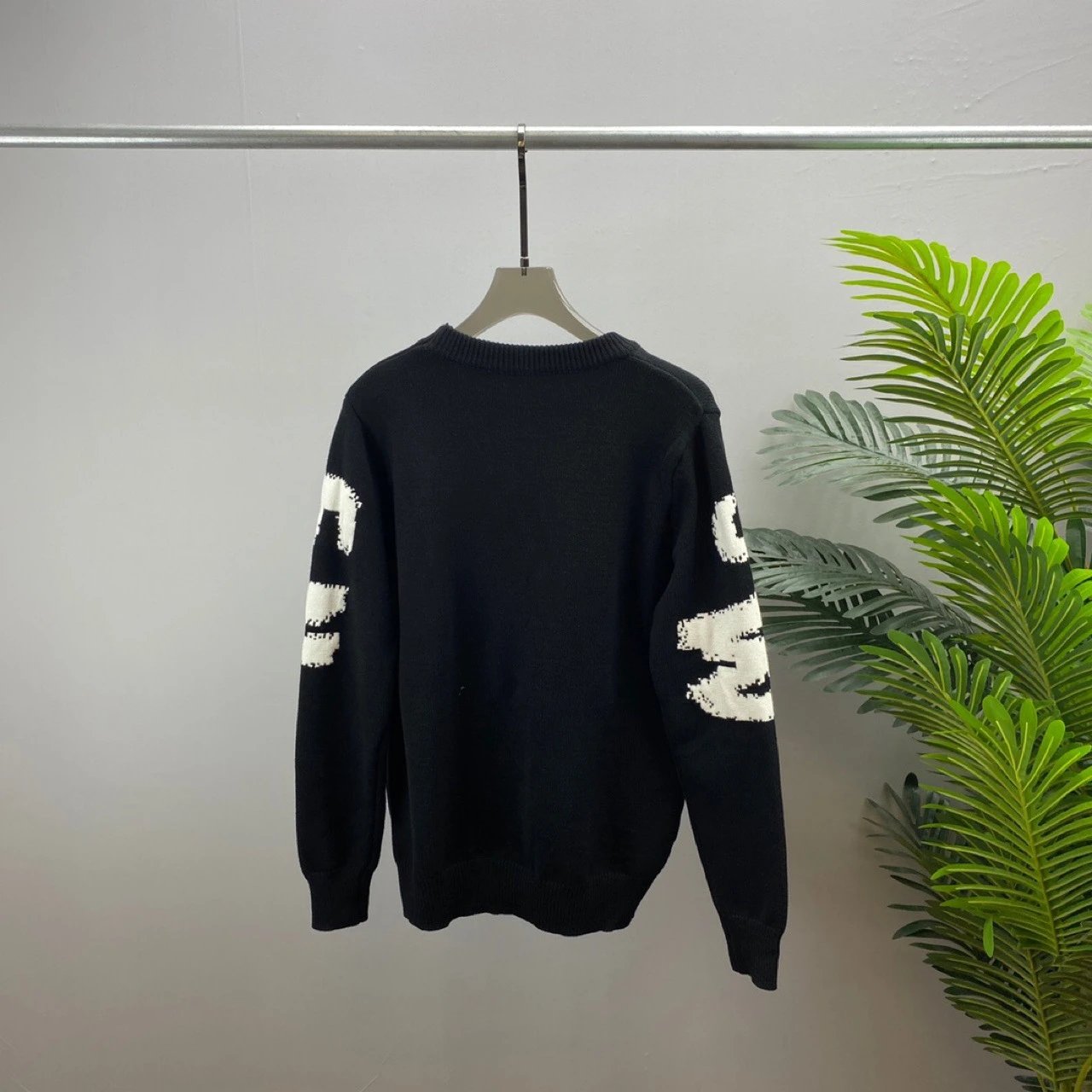 Long Sleeve Wool Sweater Letter Print Unisex photo 3