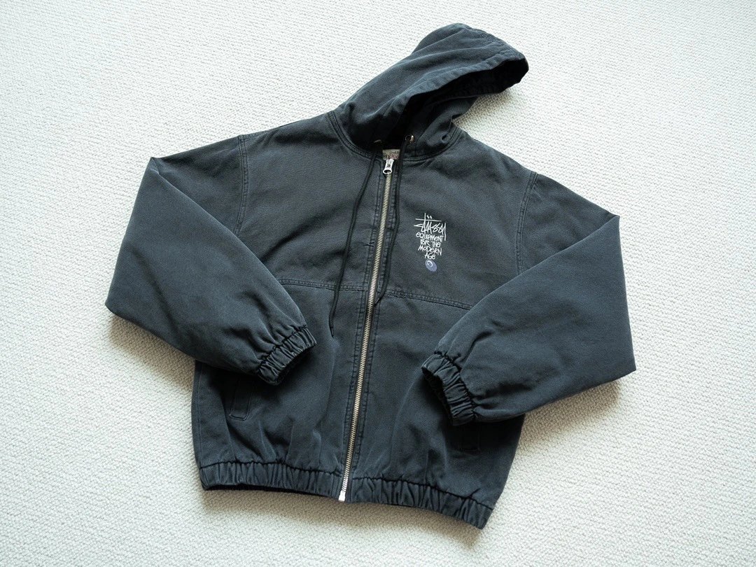 Stüssy Equipment for the Modern Age Hooded Jacket Charcoal Gray Outerwear - 17
