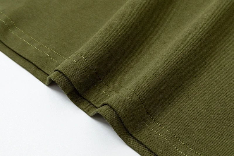 Maison Kitsuné Fox Embroidery T-Shirt Army Green - 15