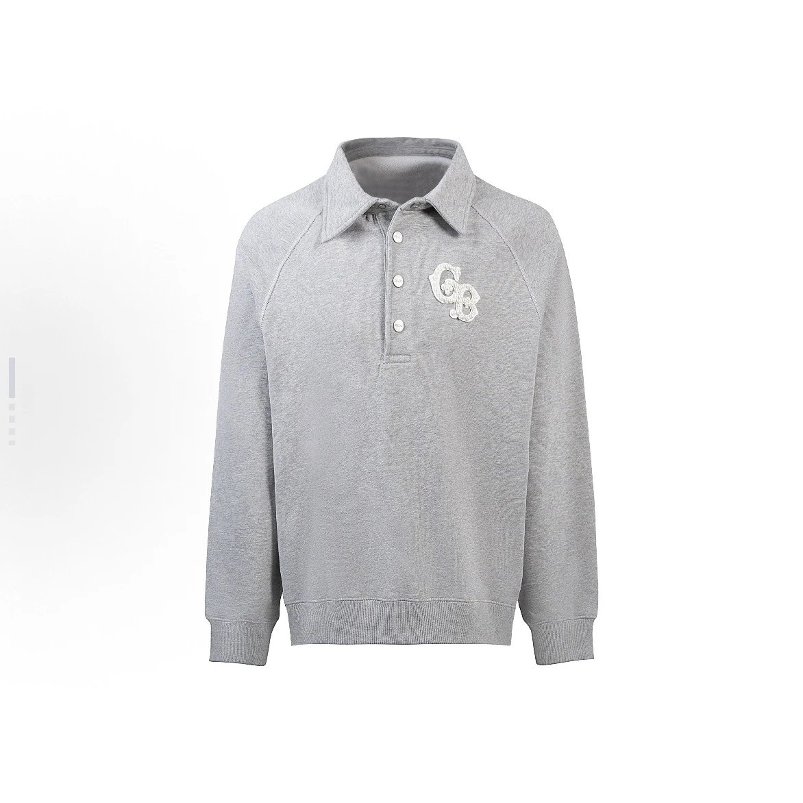 Pearl Embroidered Long Sleeve Polo photo 2