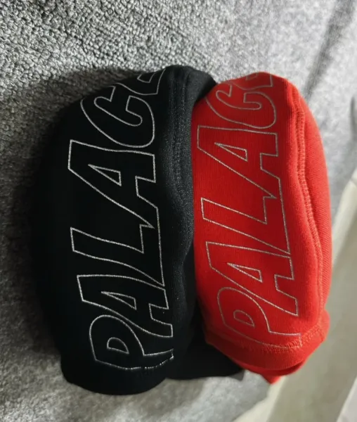 Palace Outline Logo Beanie Black - 5