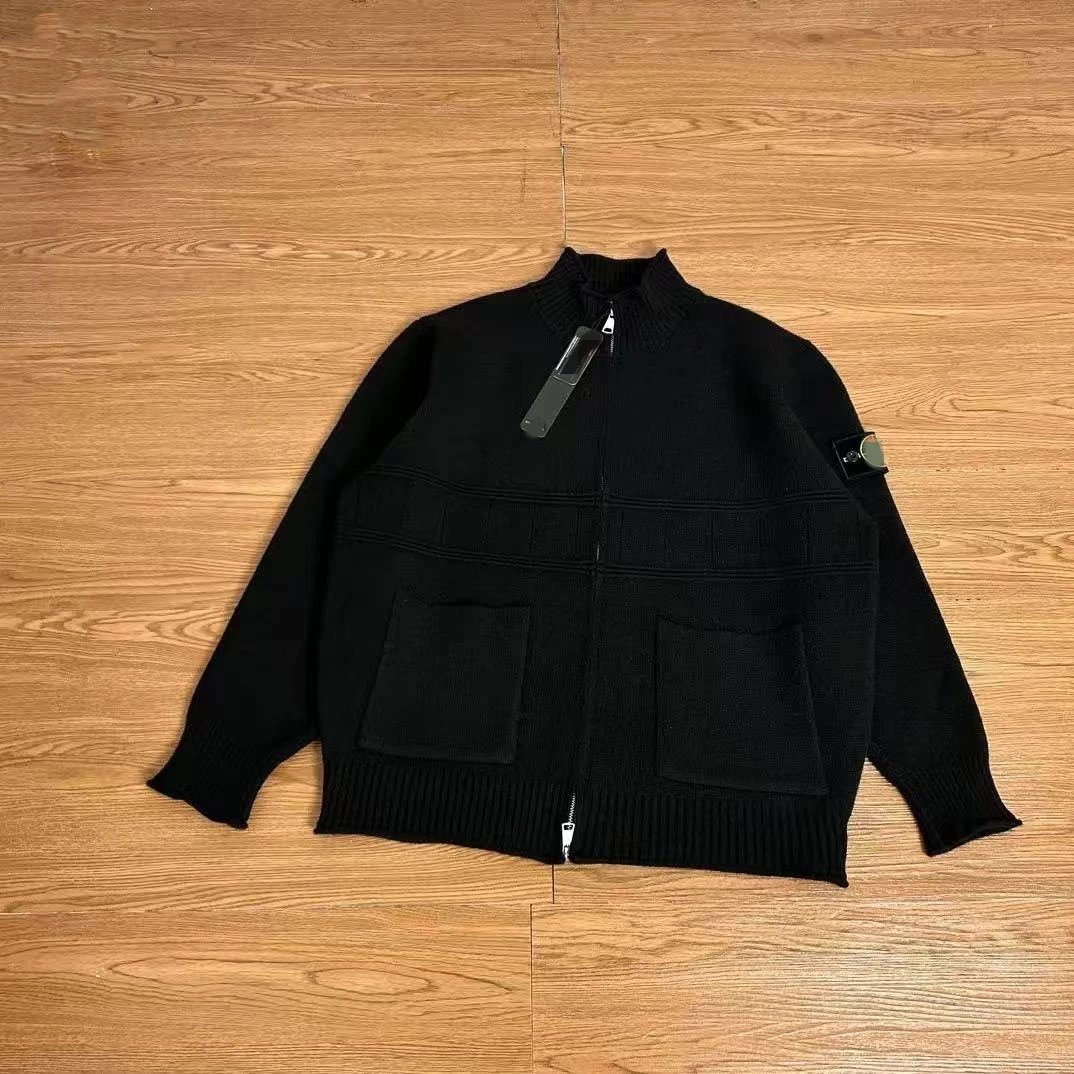 Stand Collar Multi-Pocket Cardigan photo 2