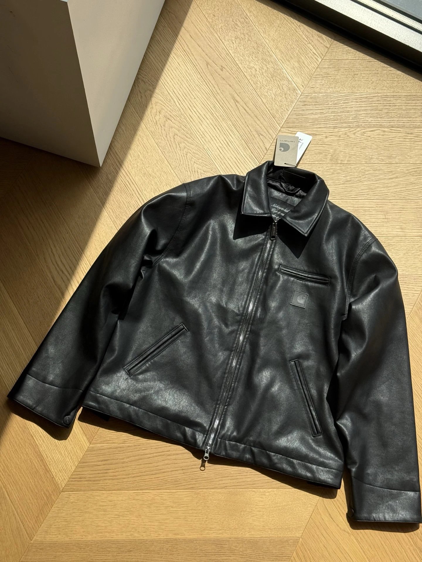 Retro PU Leather Jacket photo 2