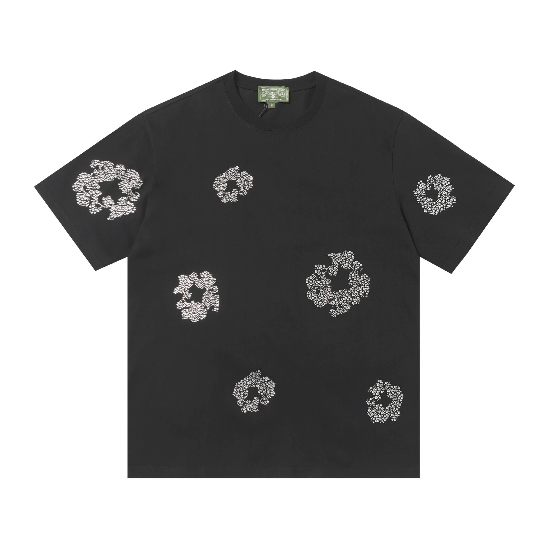 Rhinestone Print T-Shirt and Shorts Set photo 2