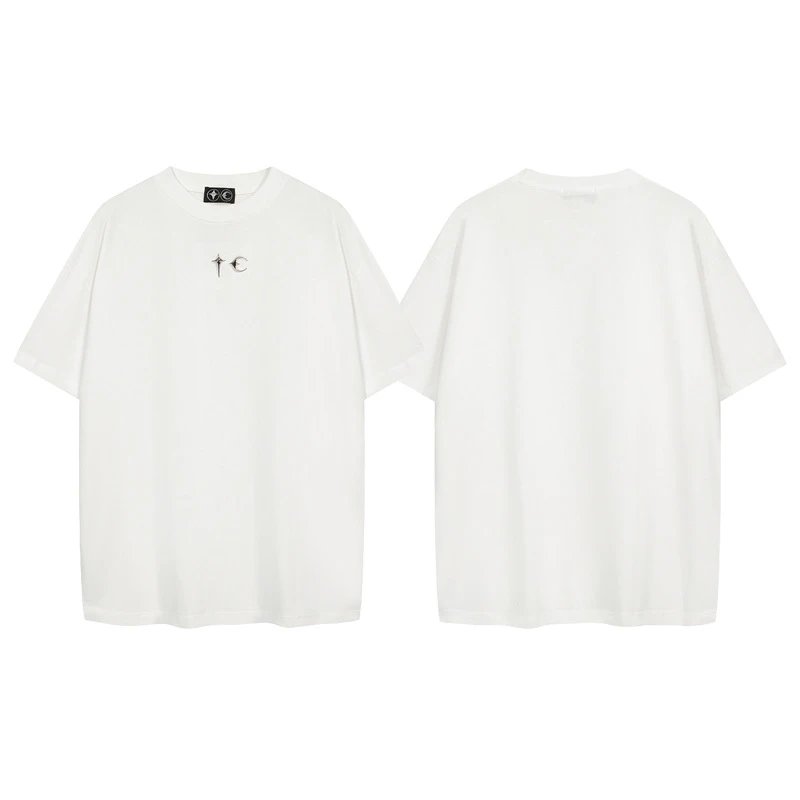 Metal Logo Rivet Letter Couple T-Shirt photo 3