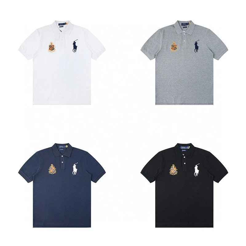 Crown club embroidered polo shirt