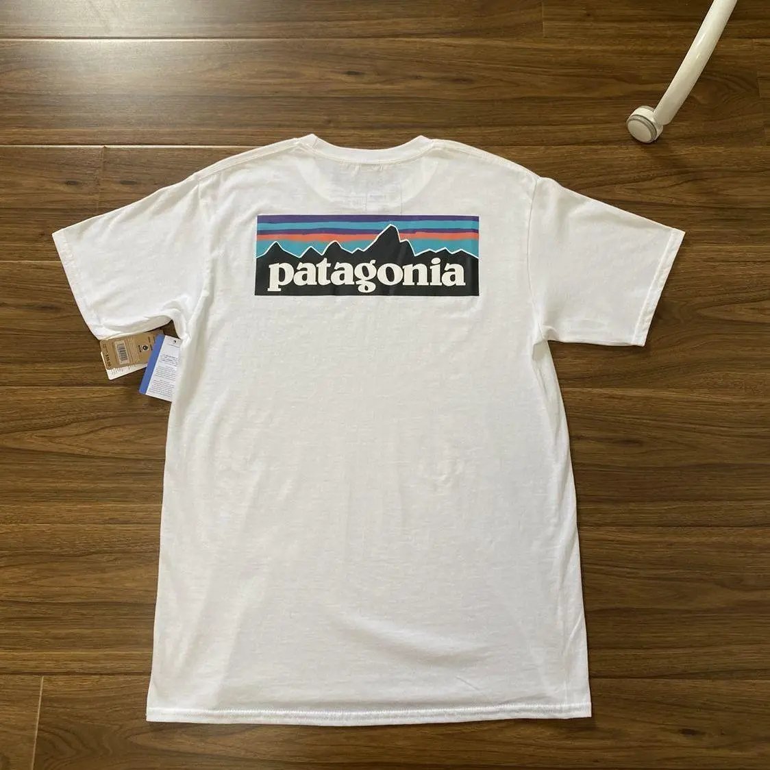 Patagonia P-6 Logo Responsibili-Tee Navy T-Shirt - 9