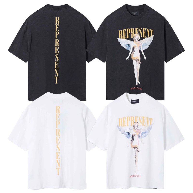 Angel Print Relaxed Round Neck T-Shirt photo 4