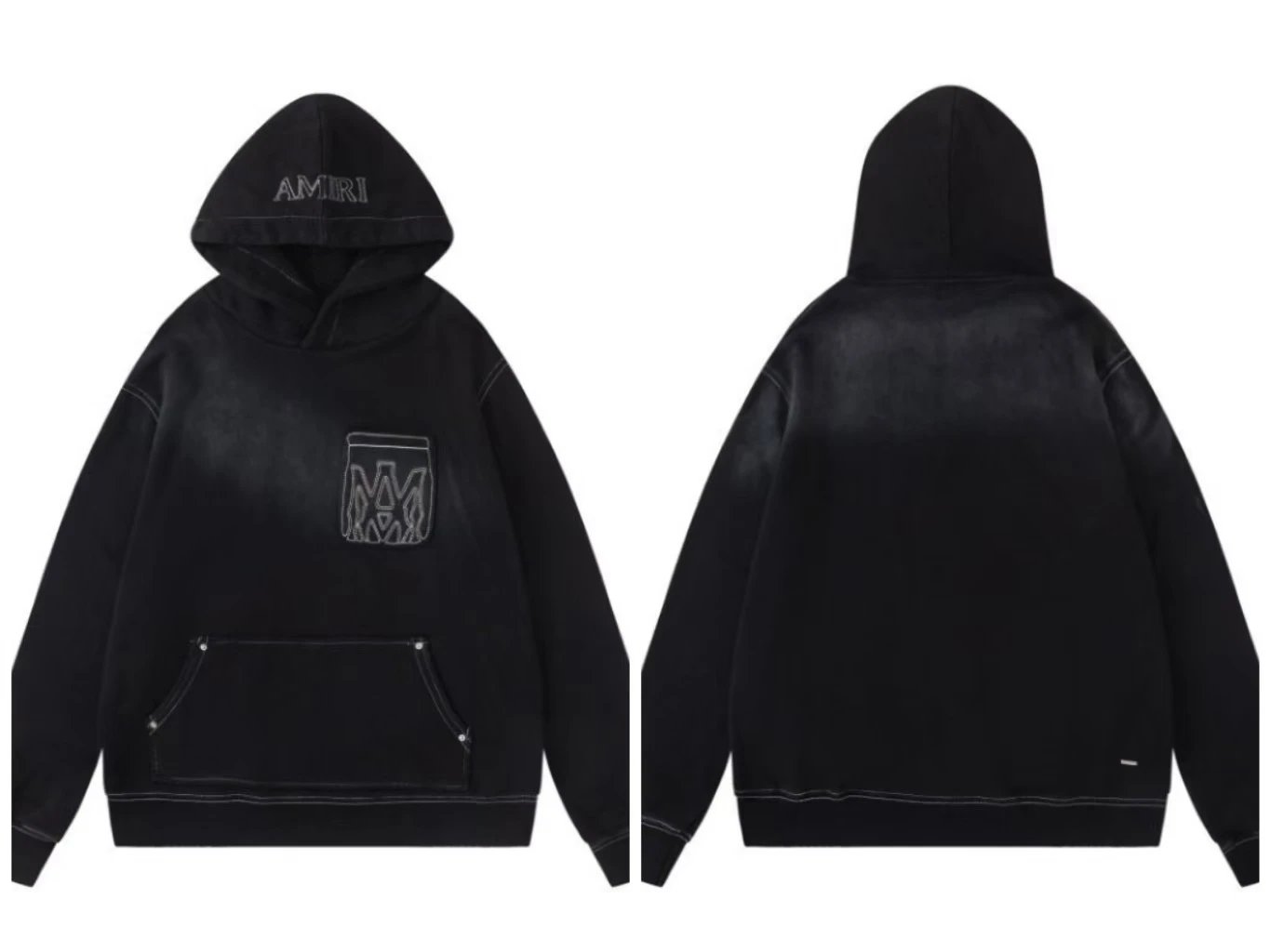 Letter Embroidered Hoodie photo 7