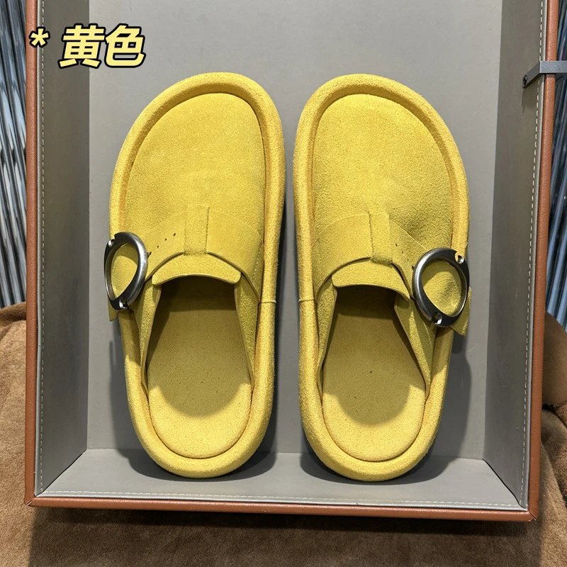 Thick-Sole Closed Slide Sandals photo 5