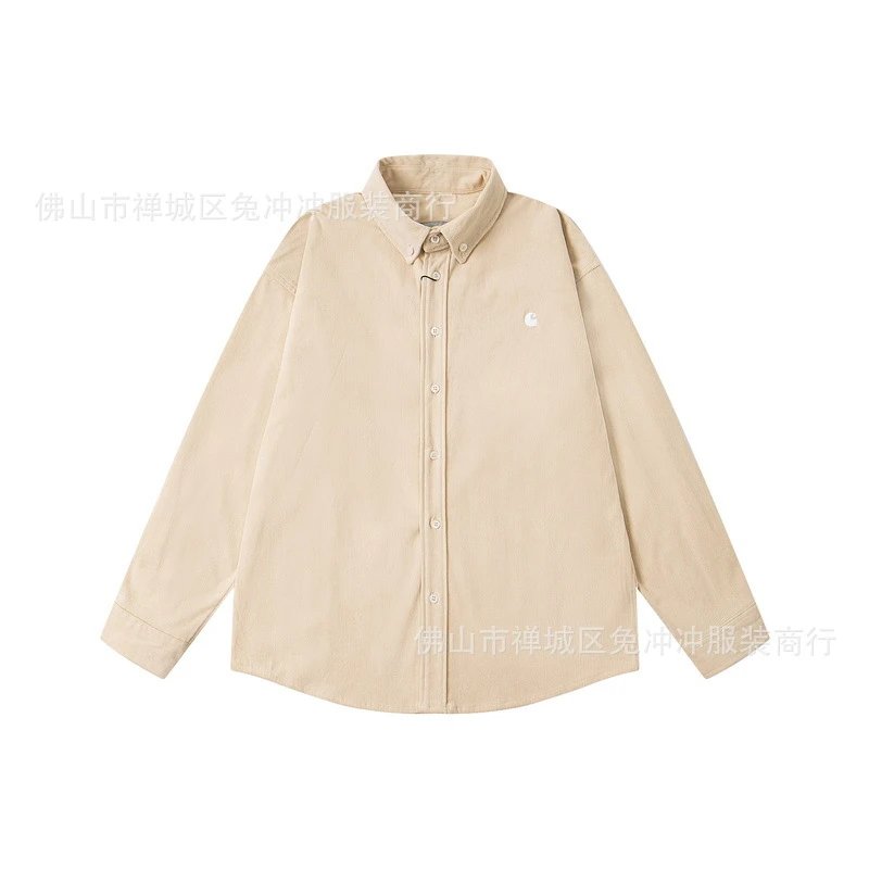 Logo Embroidered Corduroy Shirt photo 5