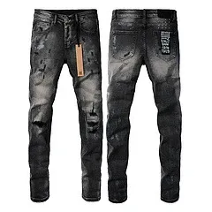 Philipp Plein Distressed Black Denim Jeans - 1