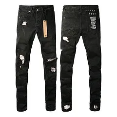 Philipp Plein Jeans Light Wash Distressed Denim Jeans - 7