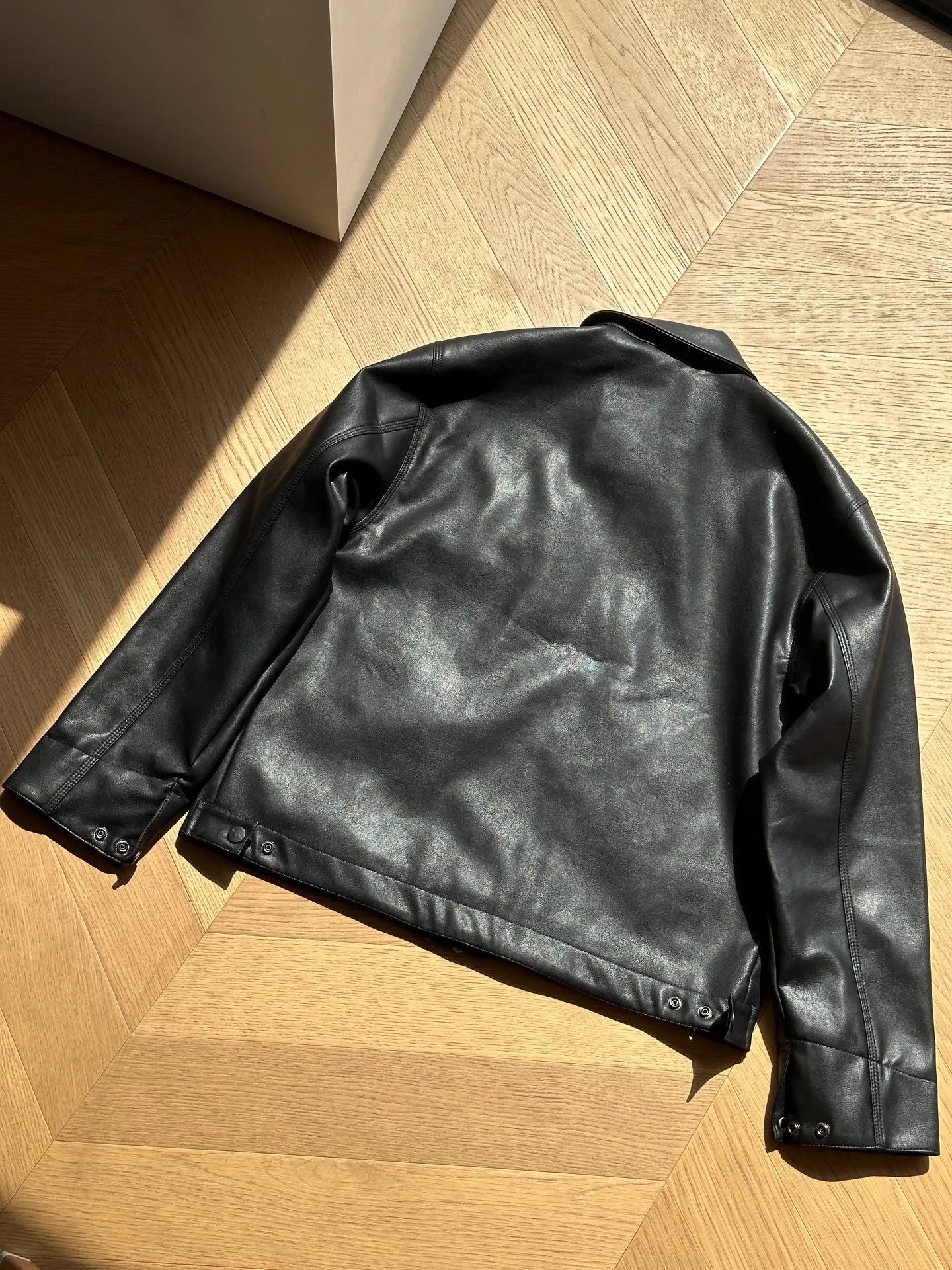Retro PU Leather Jacket photo 5