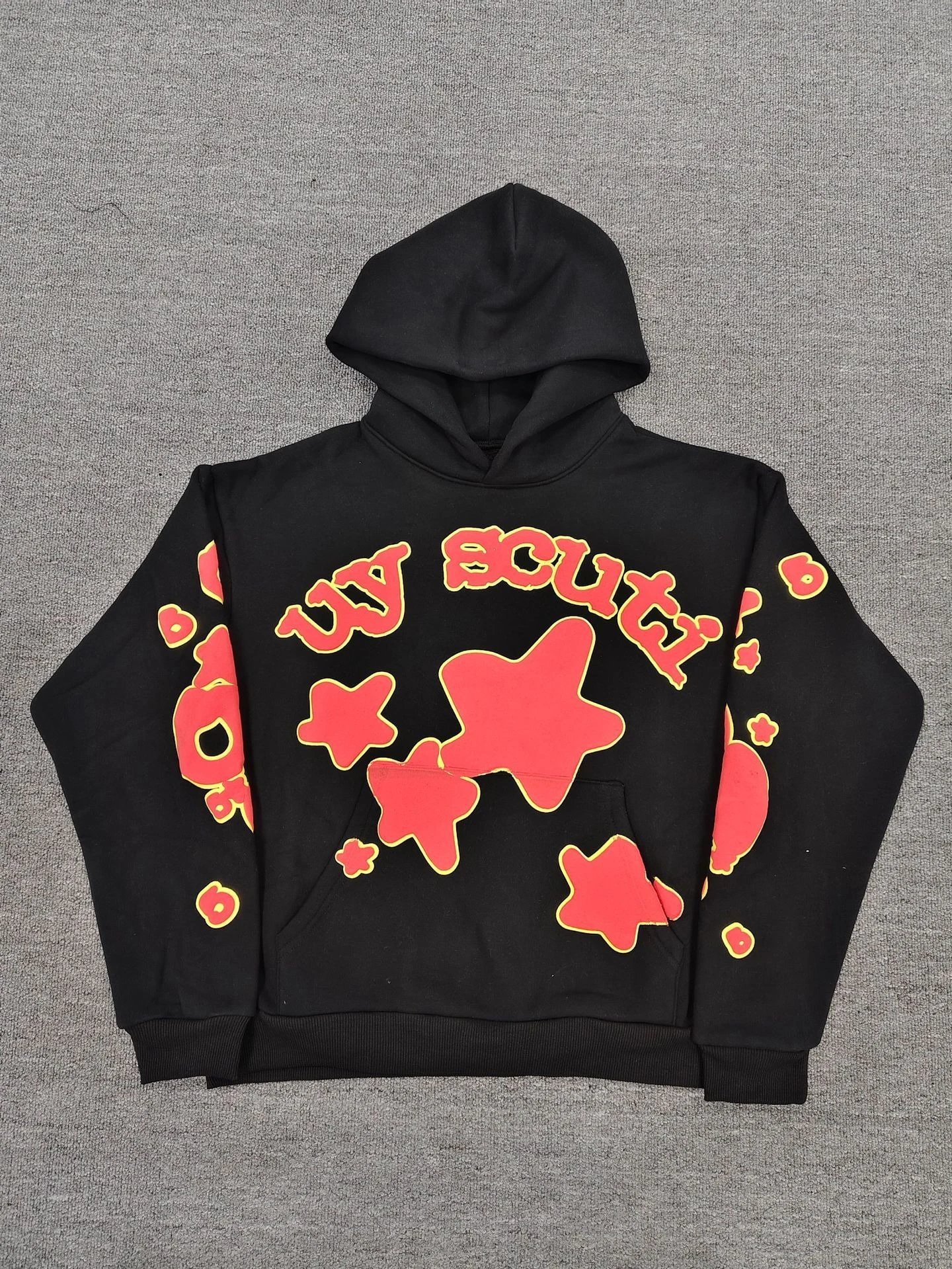 Fleece Spider Web Hoodie Tracksuit photo 8