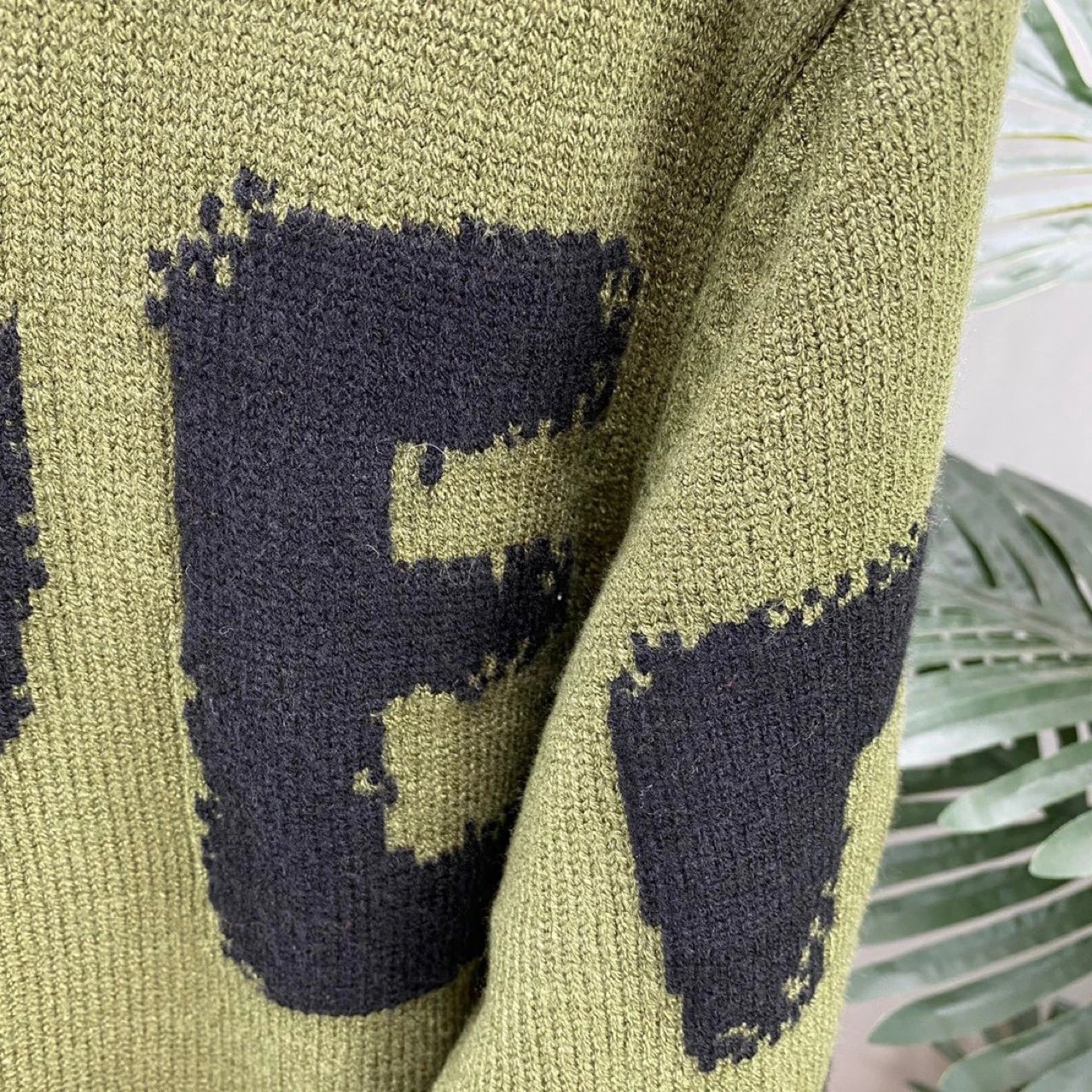 Long Sleeve Wool Sweater Letter Print Unisex photo 6