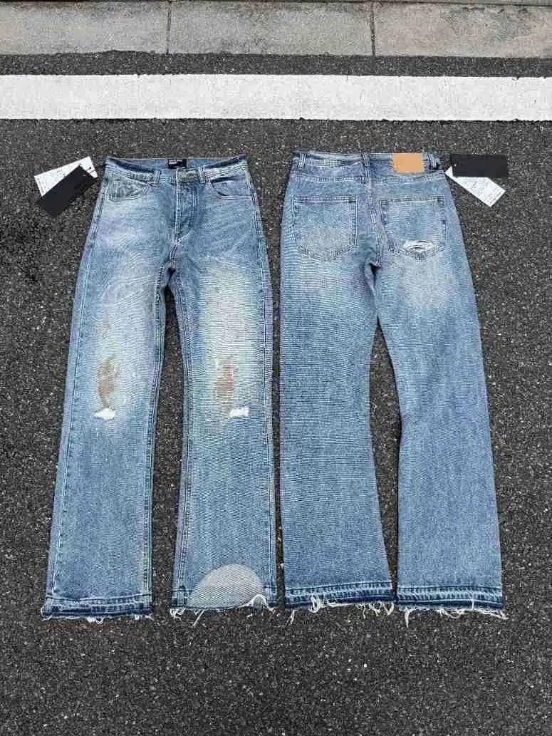 Badge Distressed Vintage Denim Jeans photo 2