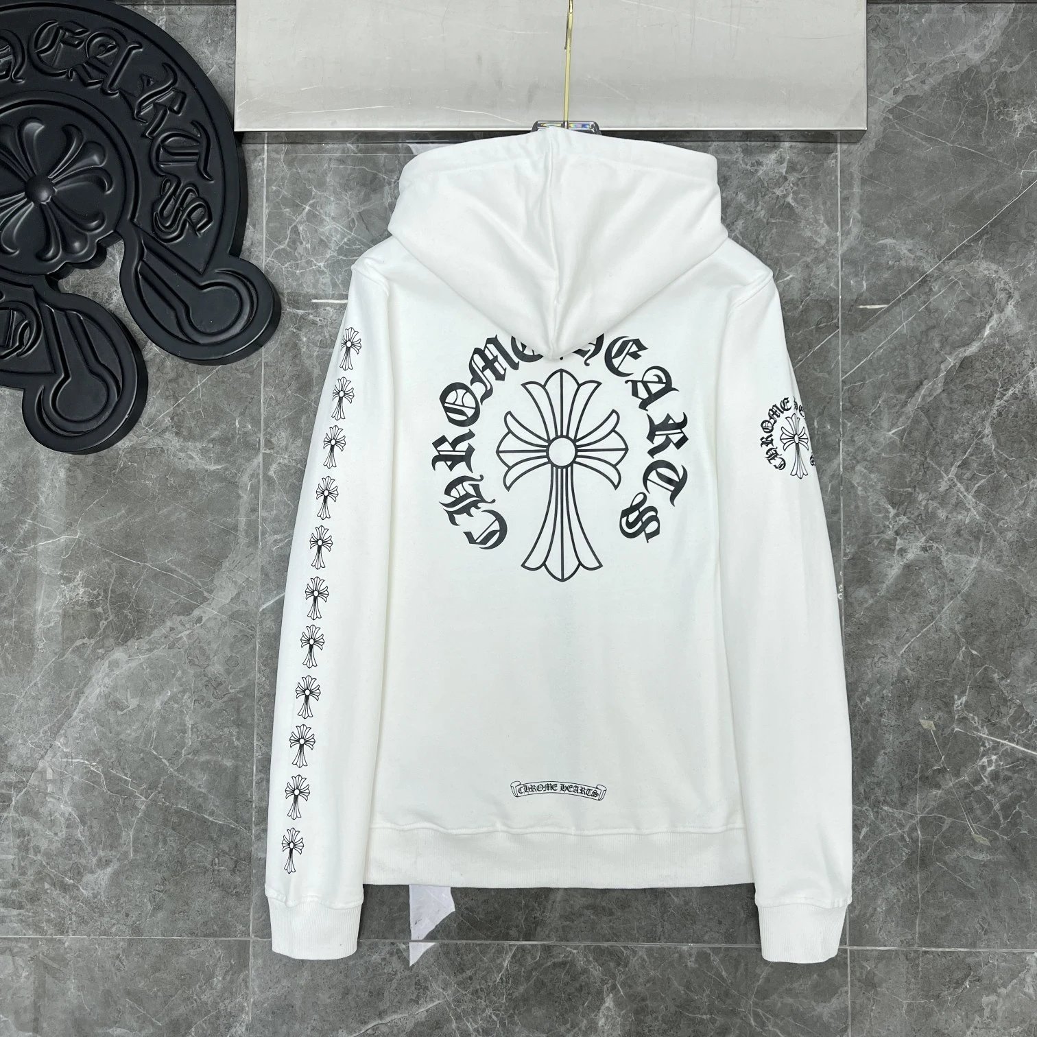 Jacquard Print Zip-Up Hoodie photo 2