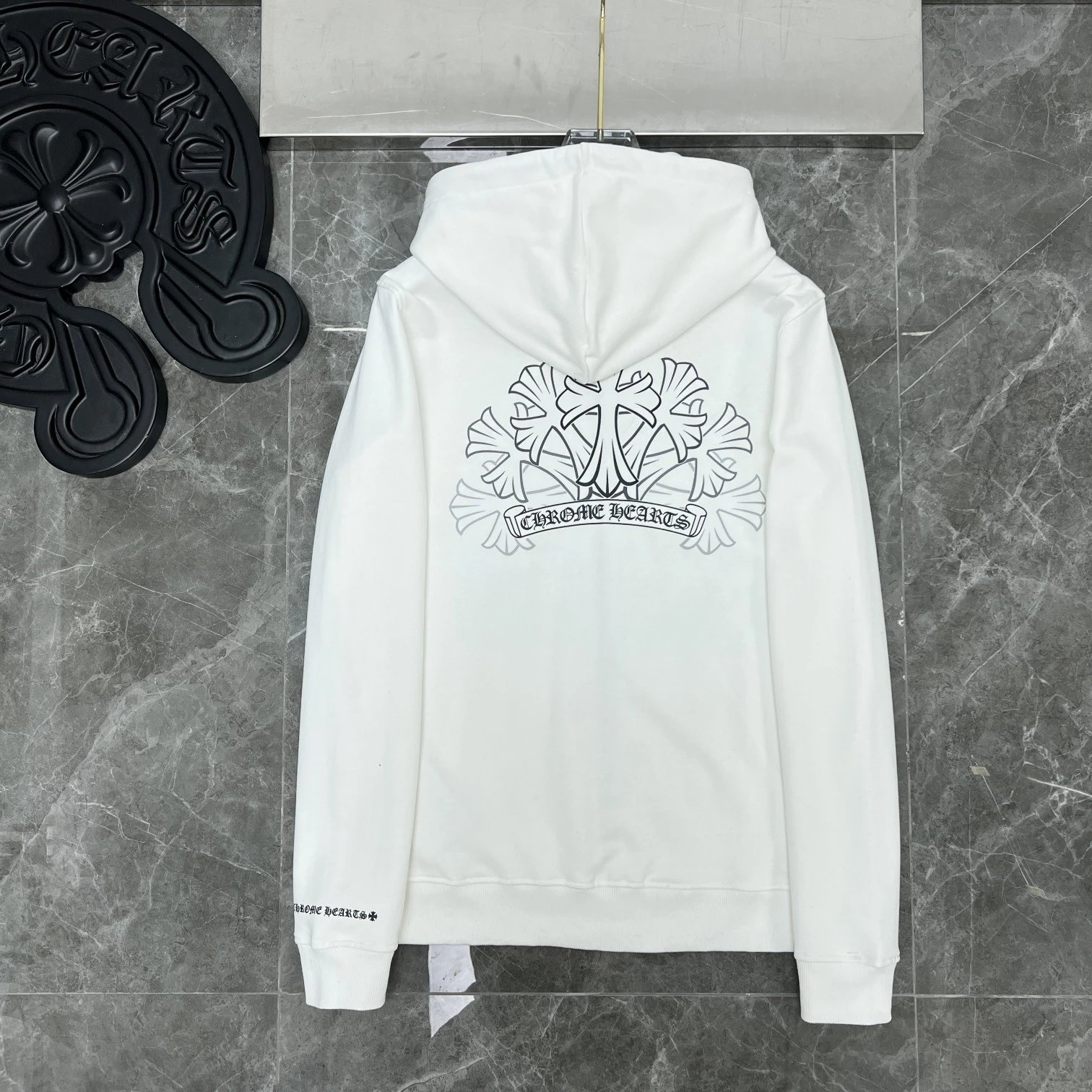 Jacquard Print Zip-Up Hoodie photo 3