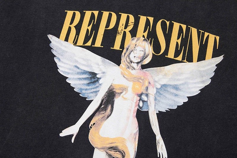 Angel Print Relaxed Round Neck T-Shirt photo 8