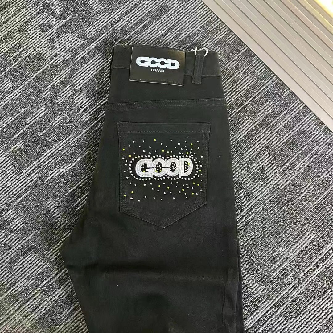 Rhinestone Denim Jeans photo 5