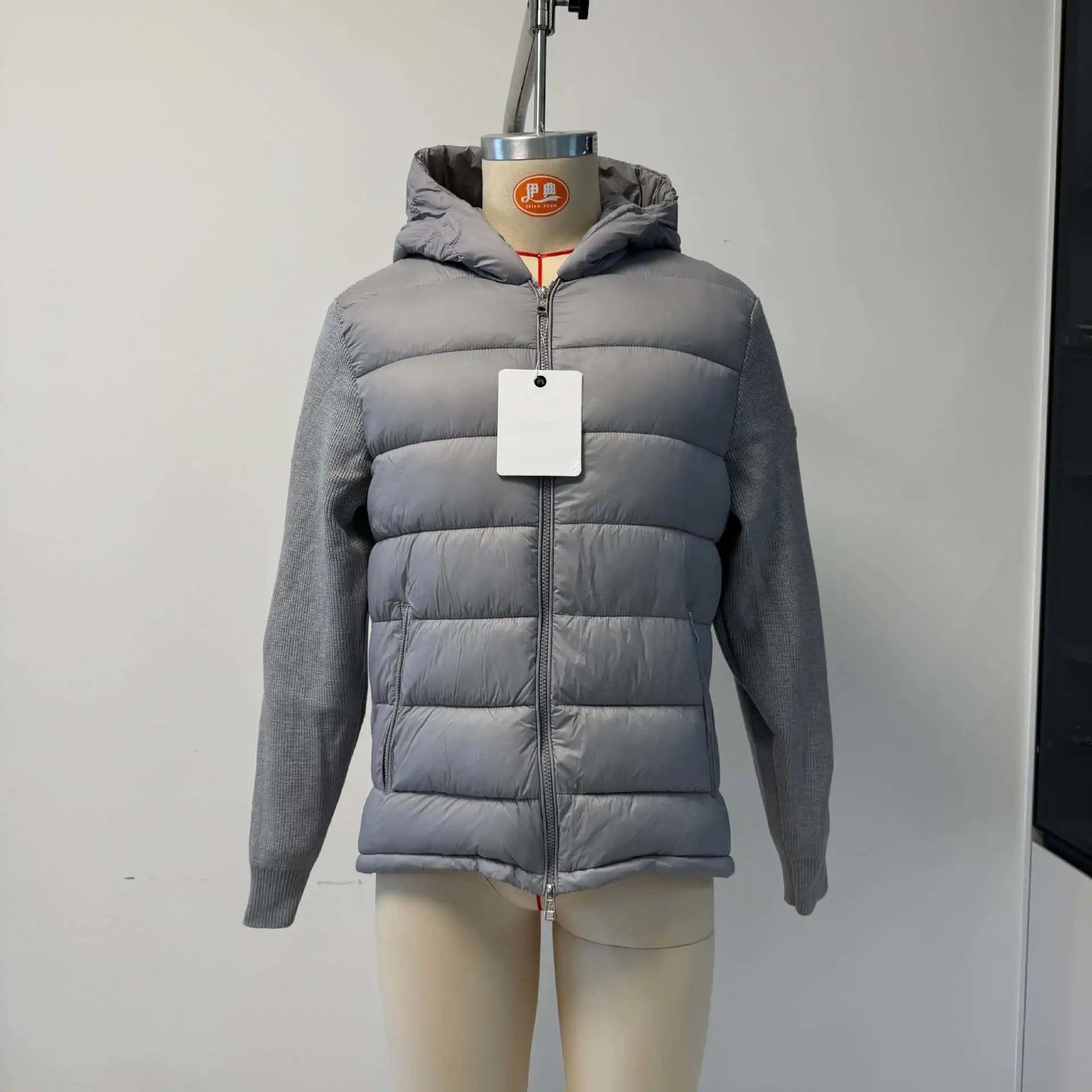 Knit Patchwork Lightweight Quilted Jacket photo 6