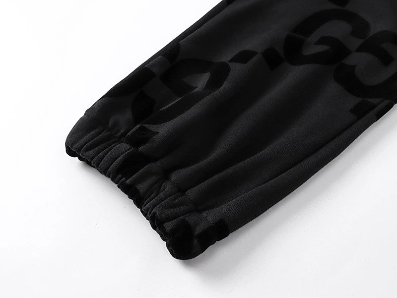 Gucci GG Monogram Black Sweatpants - 10