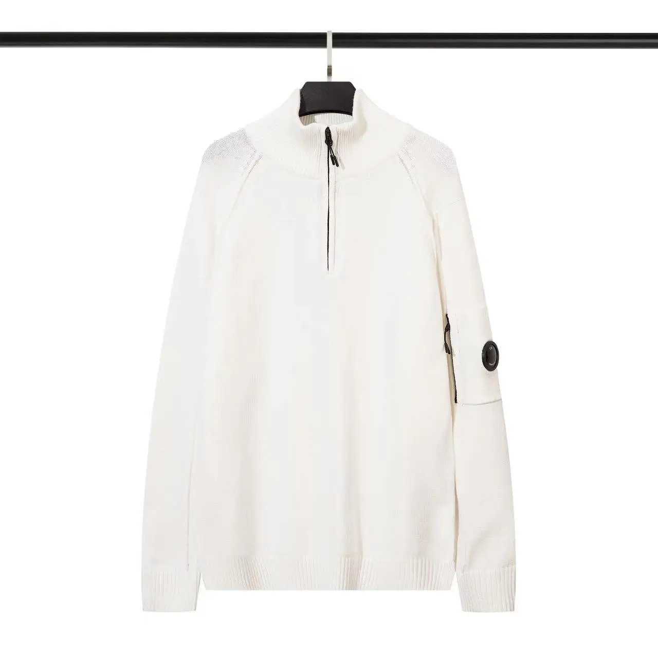 Badge Knit Sweater with Half-Zip photo 3