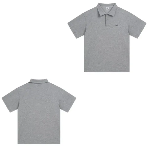 CP Company Gray Piqué Polo Shirt - 1