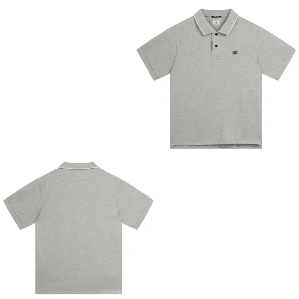 CP Company Gray Piqué Polo Shirt - 1