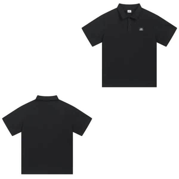 CP Company Black Classic Polo Shirt - 1