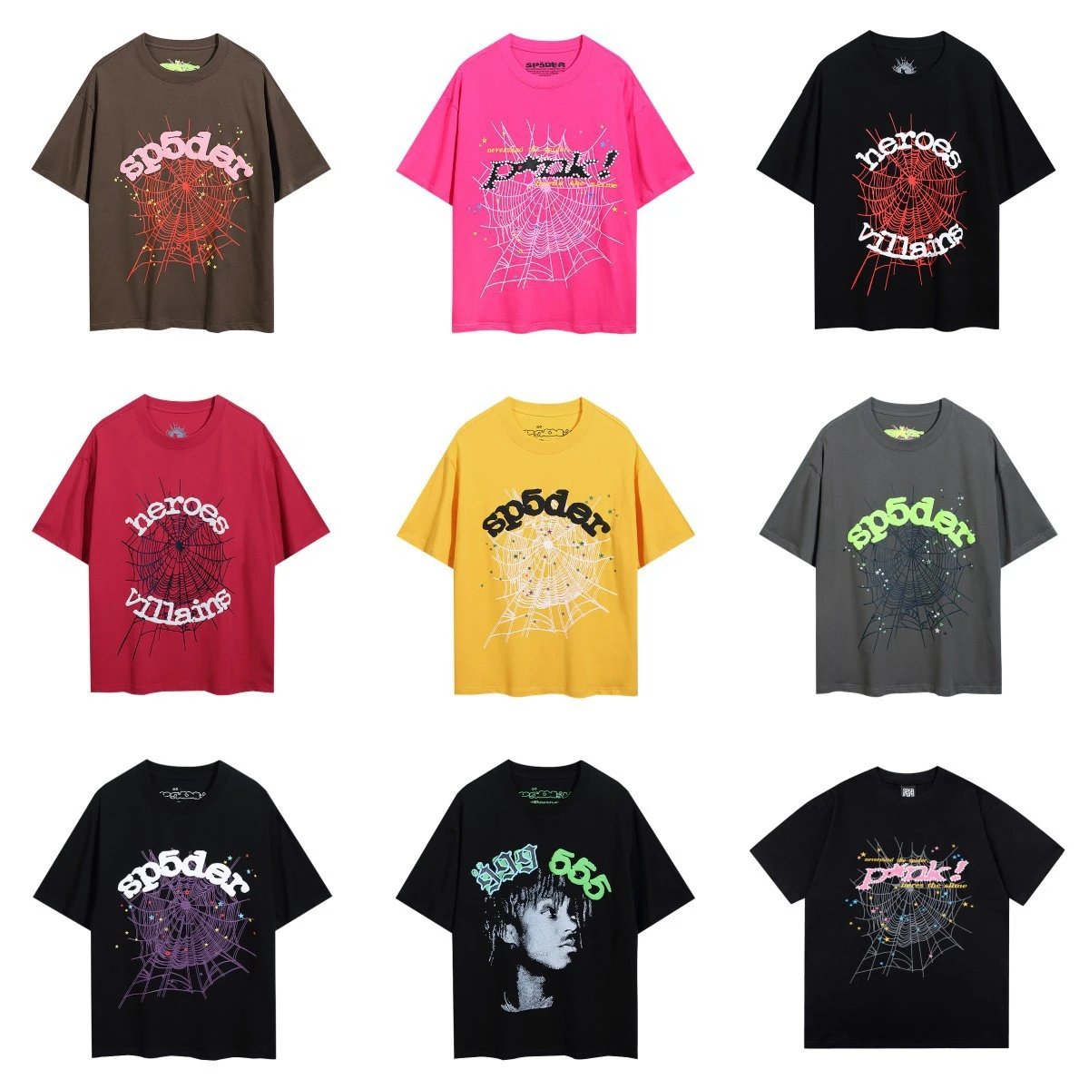 Spider Web Print Couples T-Shirt