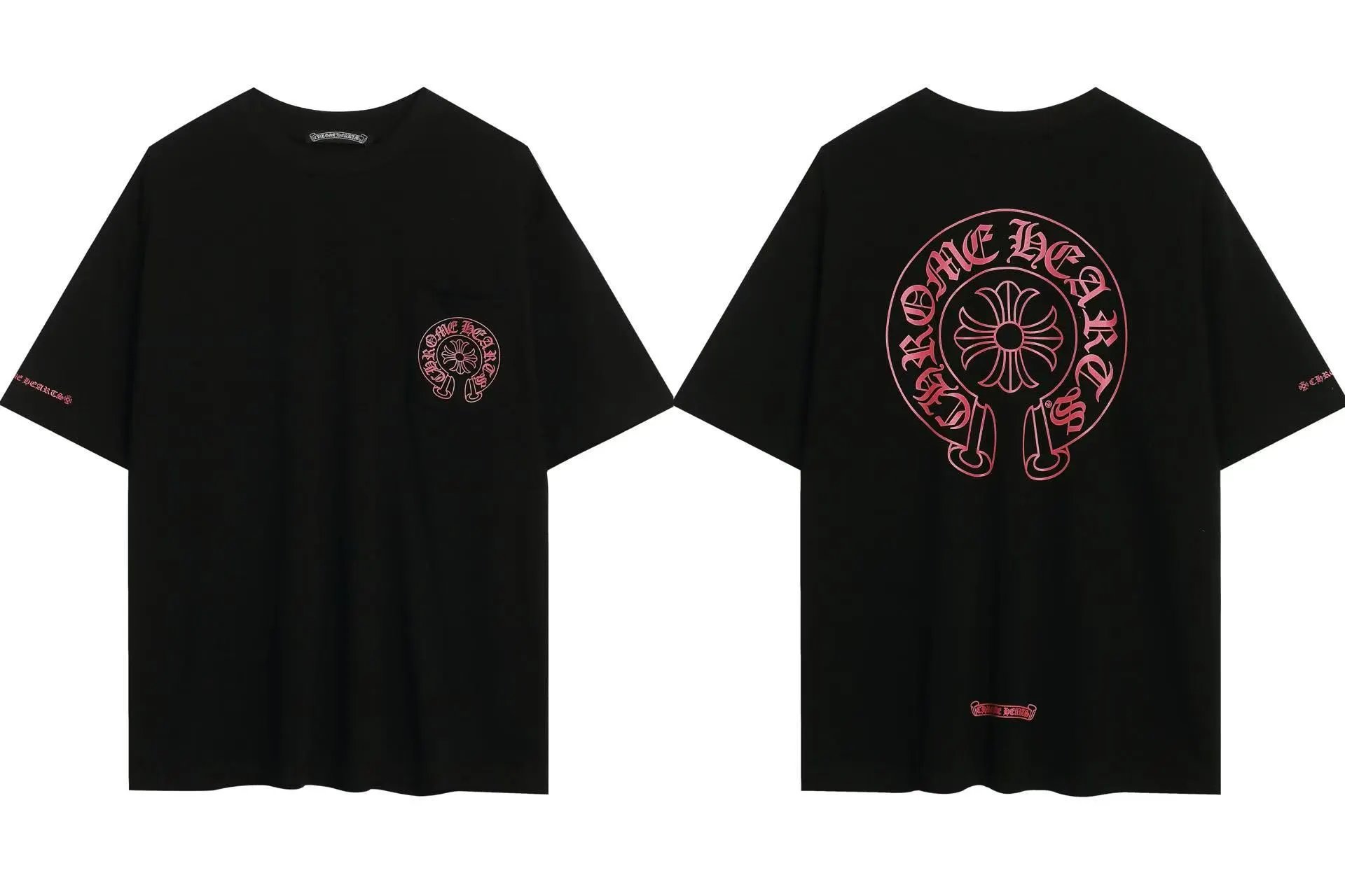 Sanskrit Metal Embroidery Crew Neck T-Shirt photo 8