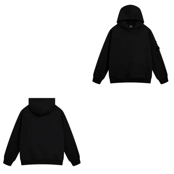 C.P. Company Black Goggle Hoodie - 1