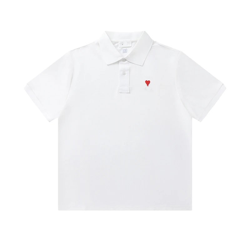 Heart Embroidery Cotton T-Shirt photo 3